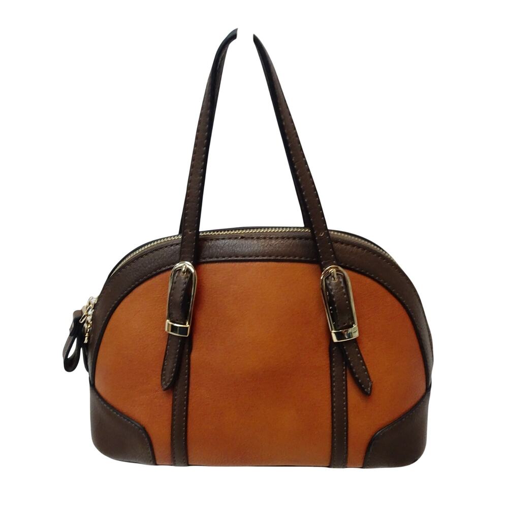 Simply Noelle Rust & Brown Handbag – Crossbody Strap